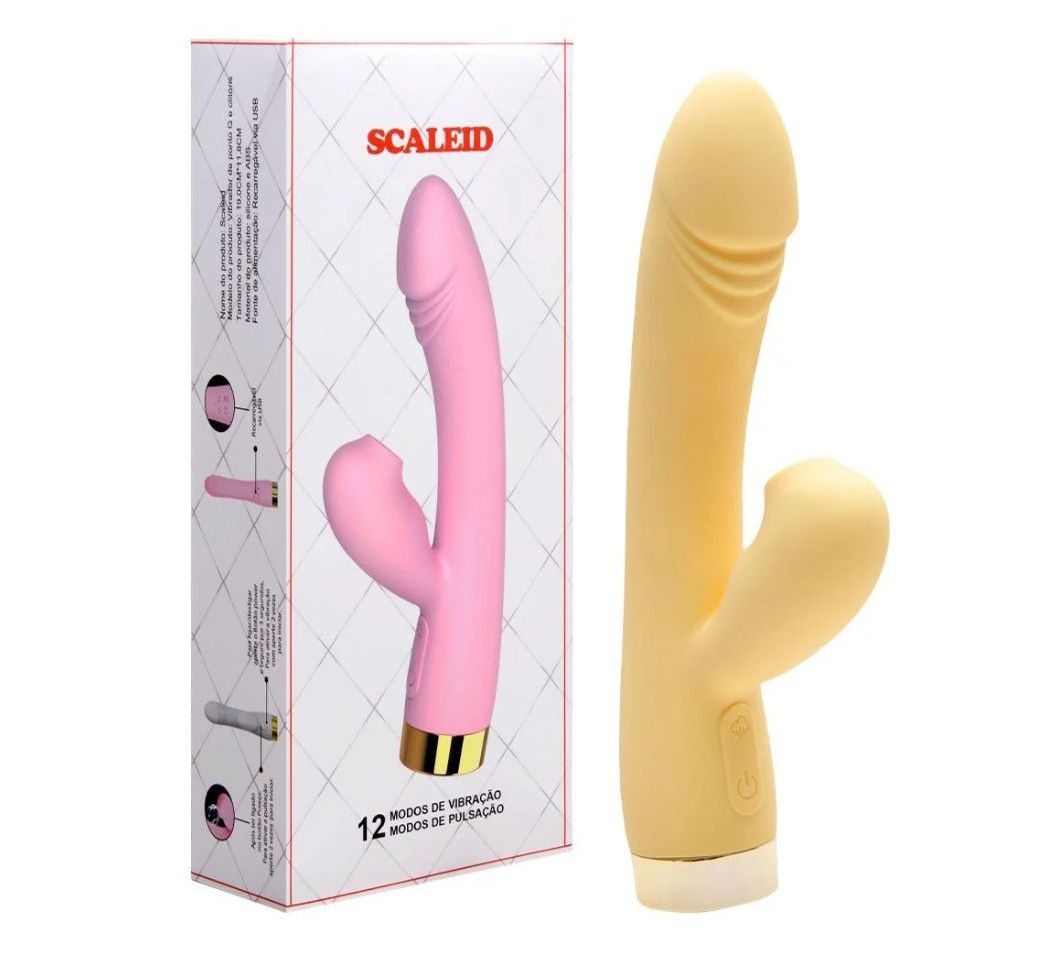 Vibrador Scaleid c sugador de clitóris